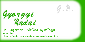 gyorgyi madai business card